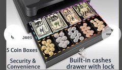 Cash Register POS System for Small Business – Dual Display, Cash Drawer