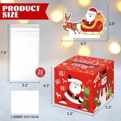 DIY Christmas Surprise Money Box Holder Cash Gift Pull Transparent Bags 30 PCS