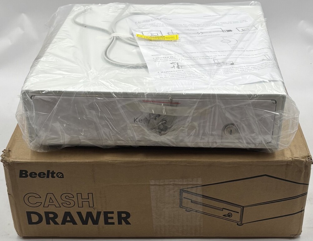 BEELTA BK1313S EK-330 4 BILL 13 INCH WHITE CASH DRAWER
