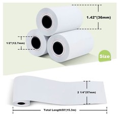 MFLABEL 2 1/4″ x 85′ Thermal Paper Cash Register POS Receipt Paper – Pack of 50