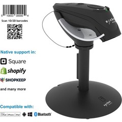 Socket Mobile DuraScan D740 Universal Barcode Scanner & Charging Stand Black