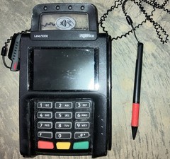 Ingenico Lane 5000 Smart Terminal Device POS Credit Card System /w Stylus TESTED