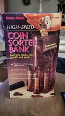 RadioShack High-Speed Electronic Coin Sorter Bank, Battery Powered, 60-2496