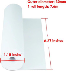 A4 Thermal Paper 6 Rolls(210mm/8.27″width/7.6m long,Φ1.18″) for portable printer