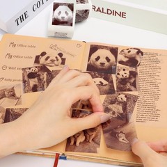 3 Rolls Transparent Thermal Inkless Sticker Paper 57 x 25mm Self-Adhesive Sti…