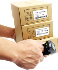 Bluetooth Ring 1D 2D QR Barcode Scanner,Wearable Wireless Finger Mini Bar Code