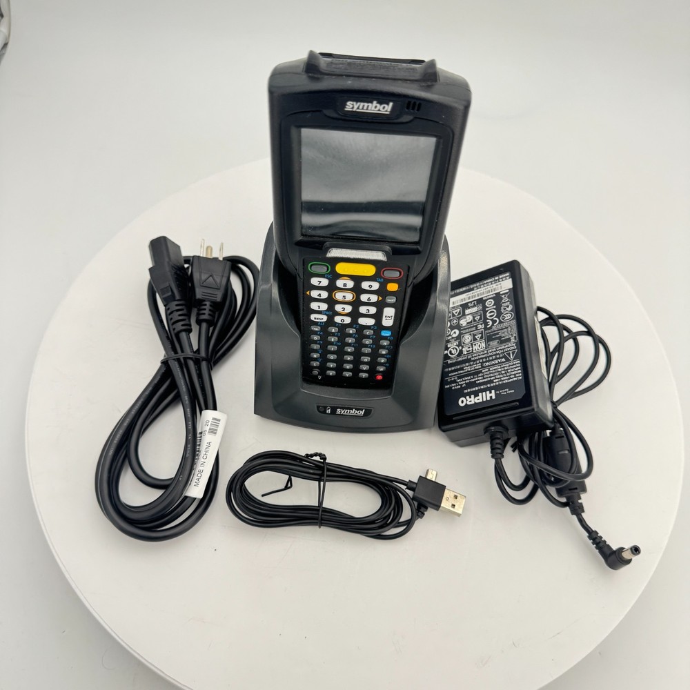 Symbol Technologies MC32NO Barcode Scanner & Charger Cradle Used