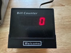 Money Counter Machine with 3 Screens, UV/IR/DD/MG/MT Counterfeit Detection-USED