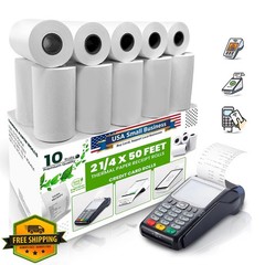 PM Company Thermal Receipt Rolls BPA-Free 2 1/4″ x 50ft Pack of 10