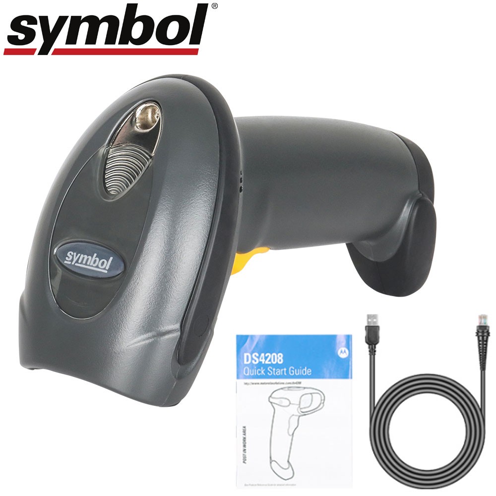 Zebra Motorola DS4208 Laser Barcode POS Scanner DS4208-SR00007WR With USB Cable