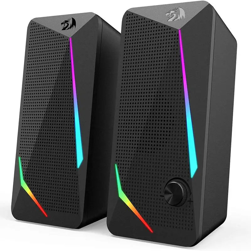 Redragon GS510 Waltz RGB Desktop Speakers, 2.0 Channel PC Computer Stereo Speake