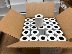 50 Rolls of 2 ¼” x 65’ Thermal rolls 482170 Tape Register Tape 5245A