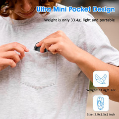 Mini Wireless Barcode Scanner, Barcode Scanner Bluetooth&Wireless 2.4Ghz and USB