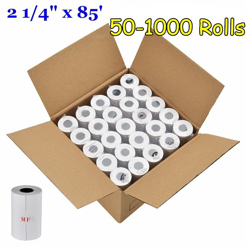 2 1/4″ x 85′ Cash Register Thermal Credit Card POS Receipt Paper 50 – 1000 Rolls