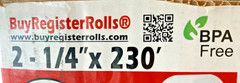 10 Rolls 2 1/4″ x 230′ Thermal Receipt Paper POS Credit Card Cash Register Tape