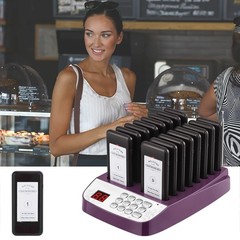 Restaurant Pager System, Wireless Social Distance Restaurant Waiting Buzzer S…