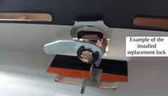 Cash Drawer Lock & Keys Fits MMF Val-U Line, Fits Touch Bistro Replace B100-B129