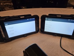 (2) Point Mobile PM80 Rugged Android Handheld Mobile Computer Barcode Scanner
