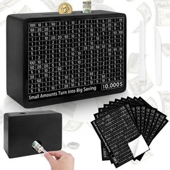 “Kkluno $3000 Cash Vault Wooden Money Saving Box Coin Counter Piggy Bank for A “