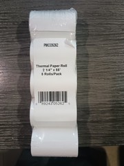 thermal paper 2 1/4 x 55 pmc 05262 3 rolls of 5 total of 15 rolls