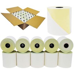 32 Rolls 2 Ply Carbonless Rolls 3″ X 95 Feet White/Yellow Receipt Paper POS C…