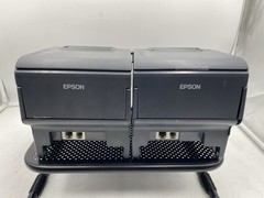 Lot of 2 Epson TM-H2000 Thermal Receipt Printer MICR & Endorser M255A