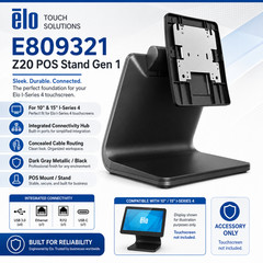 🍀 NEW Elo Z20 I-Series Android 4.0 10″ 15″ Point-of-Sale POS Flip Stand E809321