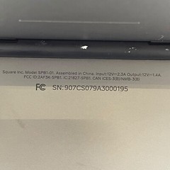FOR PARTS Square POS Register Model SPB1-01 Main Display Only #7855 Z41/2