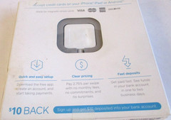 Sealed Square A-Pkg-0206-01 Credit Debit Card Reader White for Apple IPhone