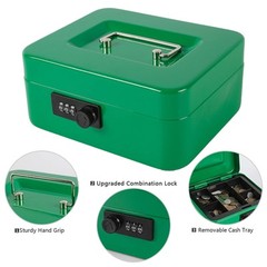 Cash Box with Money TrayLocking Cash Box with Combination LockMoney Box with …