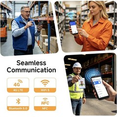 Barcode Scanner F2 Android 15 w/Zebra4710 Scan Engine 6” Rugged PDA IP67