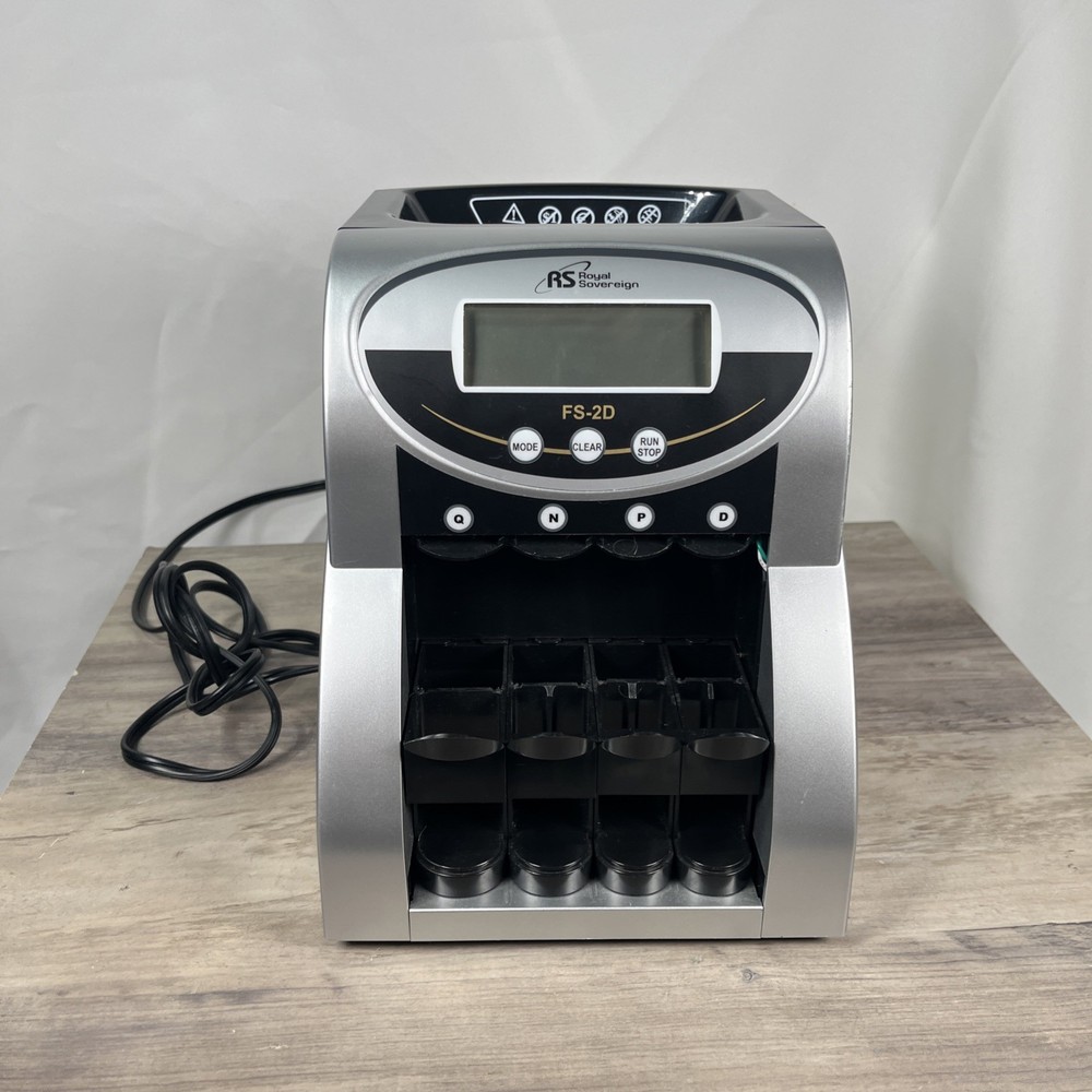 Royal Sovereign Digital Coin Counter FS2D FS-2D – Tested Working! No Tubes