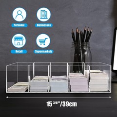 Clear Cash Tray With 300 Currency Wrappers, Acrylic Money Organizer Storage C…