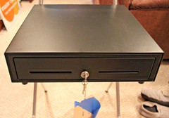 STAR MICRONICS BLACK 16″ CASH DRAWER 37965600 Heavy Duty with 2 Keys