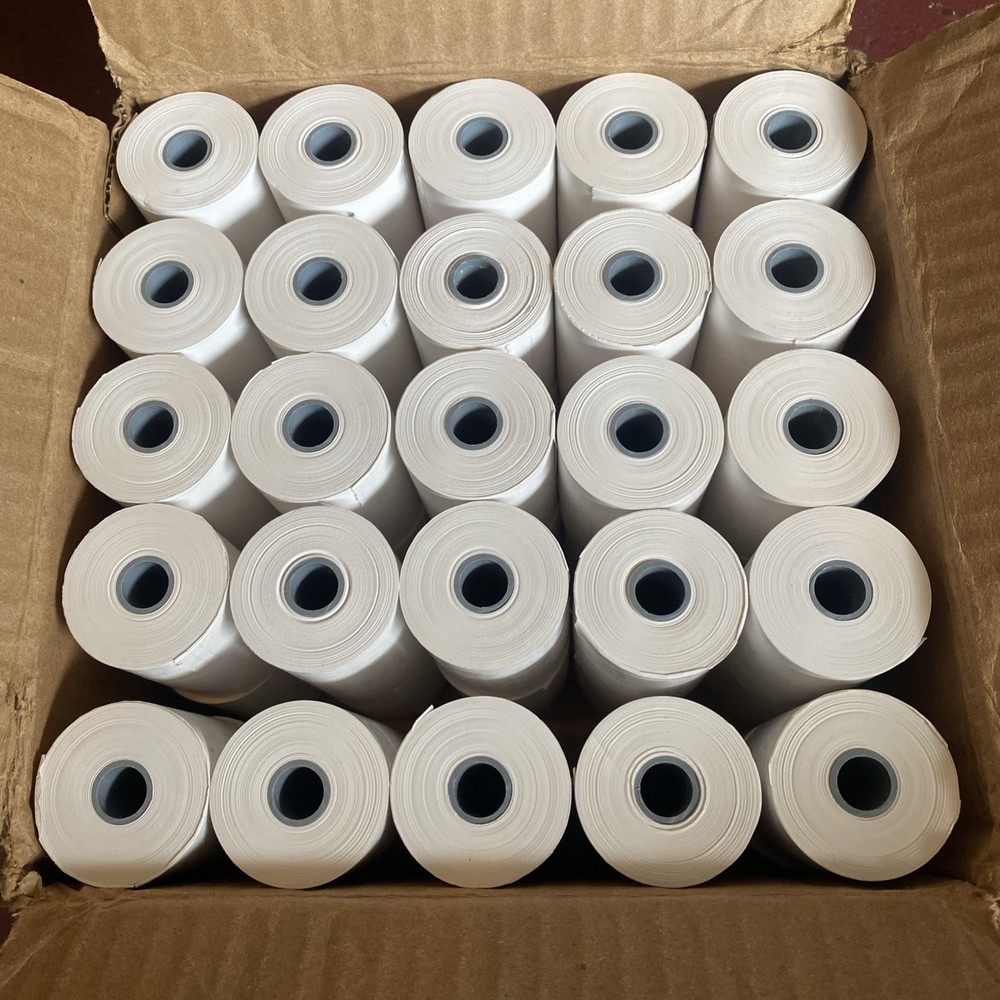 2 1/4 x 74 feet x 25 rolls CORELESS BPA Free Thermal Paper Rolls for Handheld