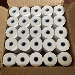 2 1/4 x 74 feet x 25 rolls CORELESS BPA Free Thermal Paper Rolls for Handheld