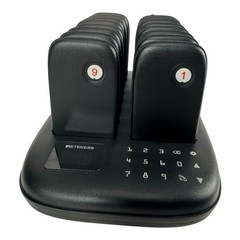 Retekess TD175 Restaurant Pager System, Pagers For Restaurant, 16 Beepers Black