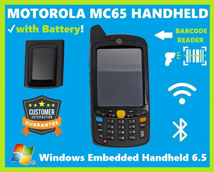 ✅Motorola MC65 MC659B-PD0BAB00100 1D/2D/QR WM6.5 Barcode Scanner!🔥⭐