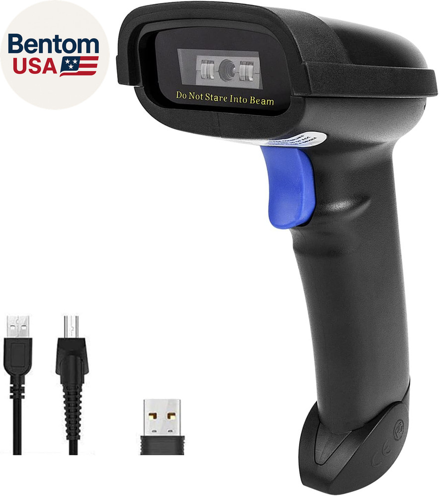 Bluetooth Barcode Scanner, Compatible with 2.4G Wireless & Bluetooth Function &