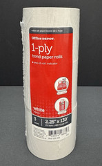 Office Depot 1-Ply Paper Rolls, 2.25inch by 130 feet Pack of 3 ( 4 Pack)