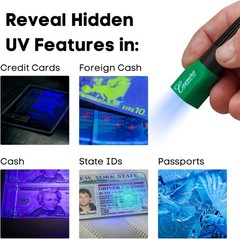 Dual Counterfeit Money Detector Pen, UV Light Head Bonus Pack – Fake Money B…
