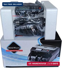 Money Counter Machine Count Value for US Dollar only,UV/MG/MT/IR/DD Detection Bi
