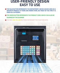 Smart Cash Register for Business POS System Waterproof Oil-Proof Cash Drawer Ret