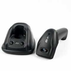 EOM-POS Cordless Wireless Barcode and UPC Code Scanner/Reader with Stand-up Base