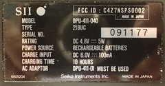 TELECOMMUNICATIONS TECHNIQUES/SEIKO INSTRUMENTS PR-40A THERMAL PRINTER FULL KIT