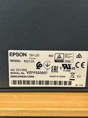 Epson TM-L90 M313A Thermal Label Receipt Printer Ethernet USB Powers On Untested