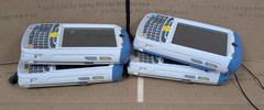 (LOT OF 4) Symbol MC55A0-H70SWQQA9WR Barcode Scanner W/CHARGING DOCK (UNTESTED)
