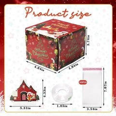 Glodecart Christmas Money Box for Cash Pull, Christmas Gifts for Grandkids Ad…