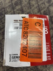 Genuine Oem Canon 3500B001aa 128 Black Toner Cartridge Sealed But Box Damaged