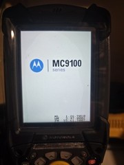 Motorola MC9190 Mobile Barcode Scanner w/Cradle, holster, Power Supply & Battery